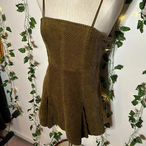 Urban Outfitters Kensie Corduroy Lace Back Mini Dress NWT - Picture 5 of 9